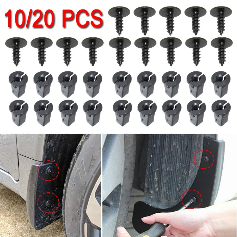 10/20 Chiếc Nắp Động Cơ Undertray Splashguard Bánh Xe Vòm Torx Vít Giữ Dây Kẹp Bu Lông Đa Năng Cho VW Audi Ghế