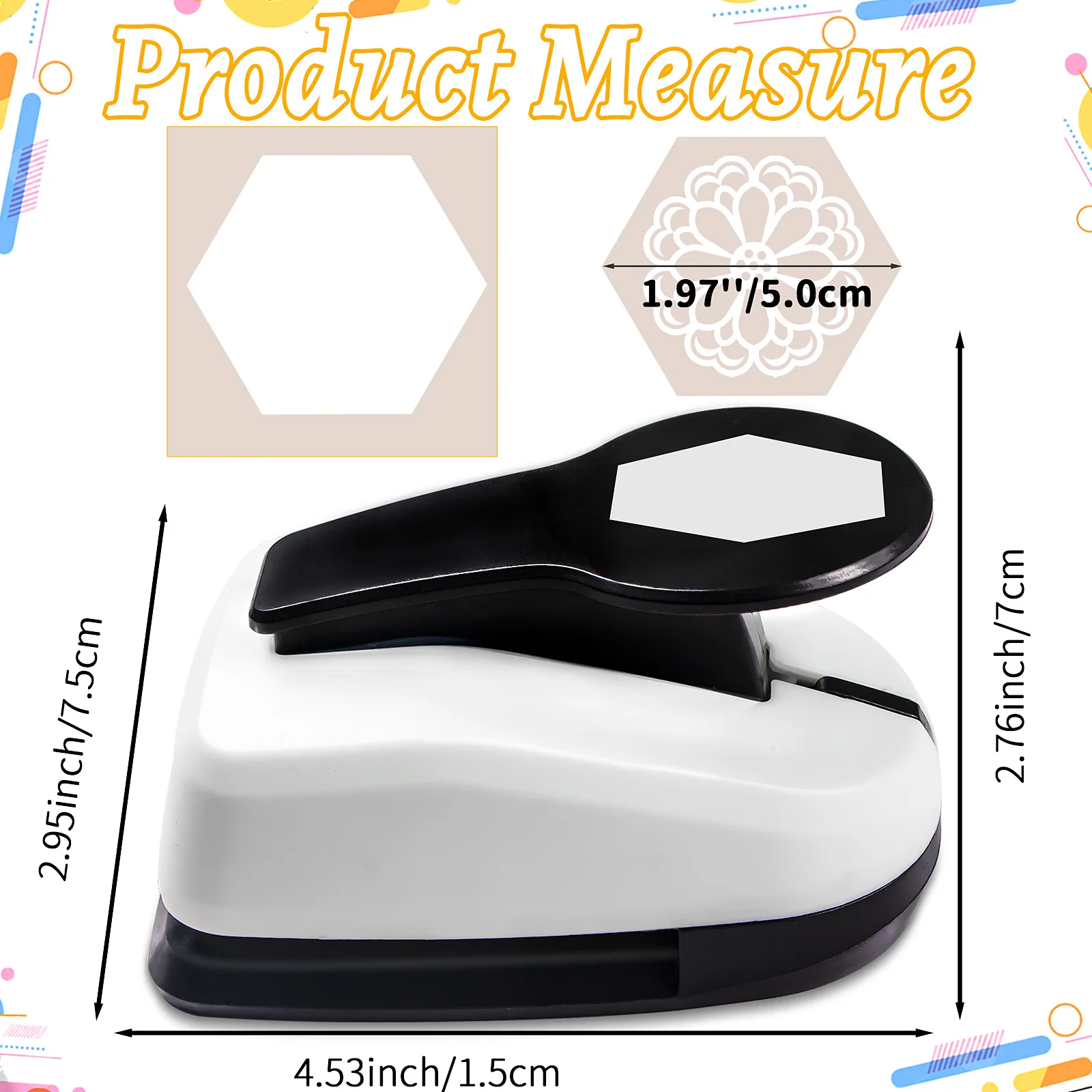 Paper cutter for crafts Hole Puncher Punches Tool 2 inch 50mm Square Paper Shapes for card making custom scrapbooking