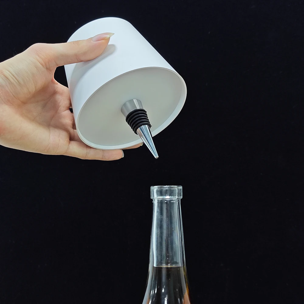 Clearance_Lampada per bottiglie wireless, controllo touch di 3 colori e attenuazione continua, adatta per bottiglie di vino, una alternativa a Wi