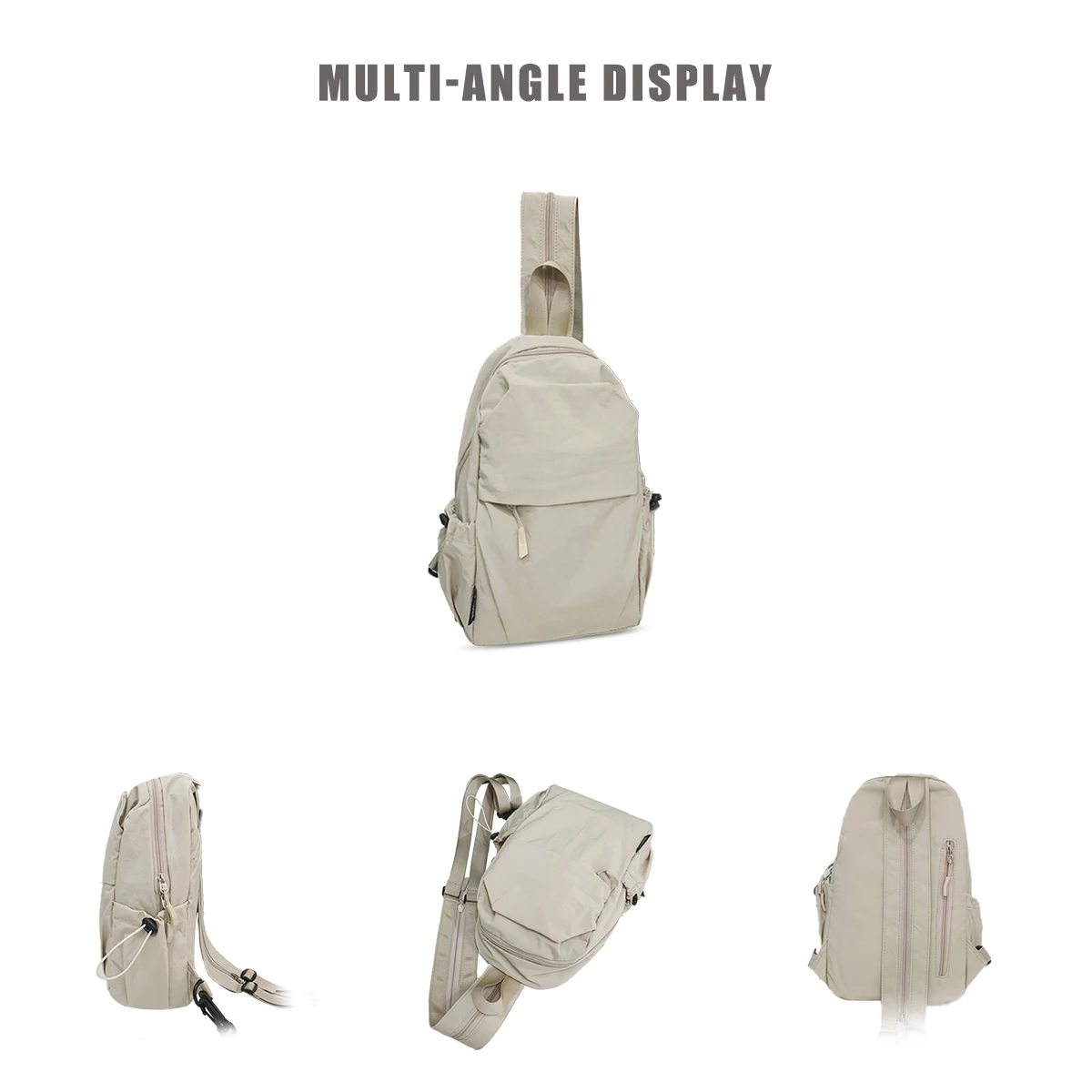 Mochila de peito Myco 2 em 1 para homens e mulheres – Bolsa tipo estilingue leve para caminhada com porta de carregamento USB e bloqueio Rfid (viagens/jogos/Dai