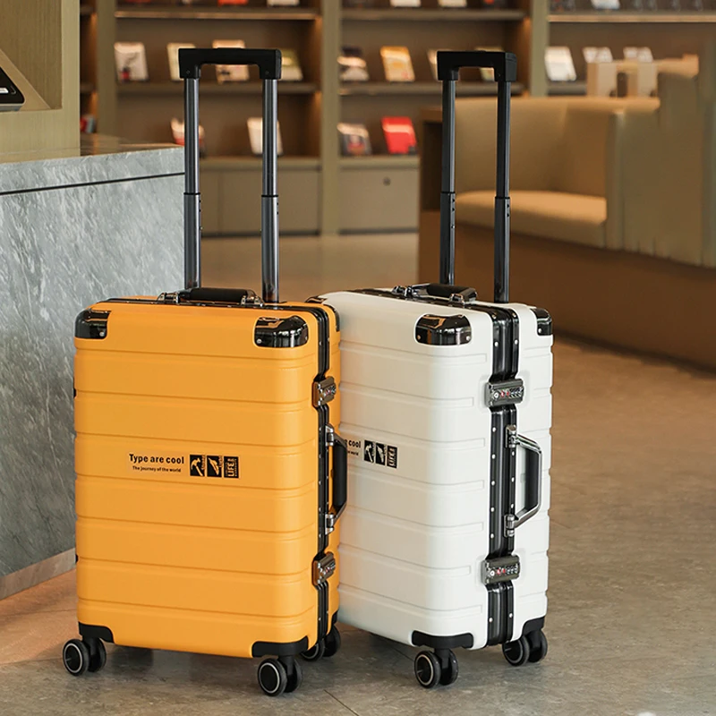 Zugstange Koffer Aluminium rahmen Träger 28-Zoll-Geschäftsreise Gepäck abs PC Trolley Fall tsa Schloss Tragetaschen 20 22 26 Zoll