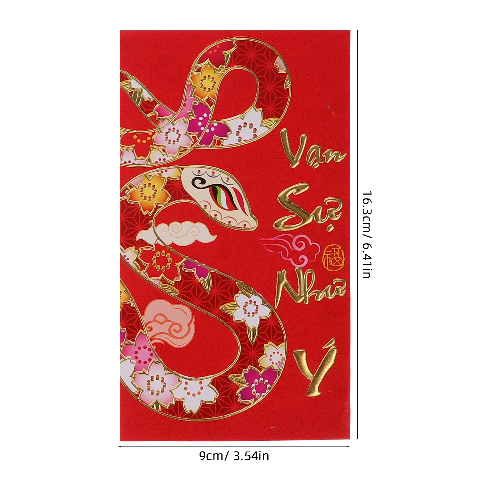 30 Pcs New Year of The Snake Spring Festival Red Envelope Bride Wedding Decor Paper Vietnamese Hongbao