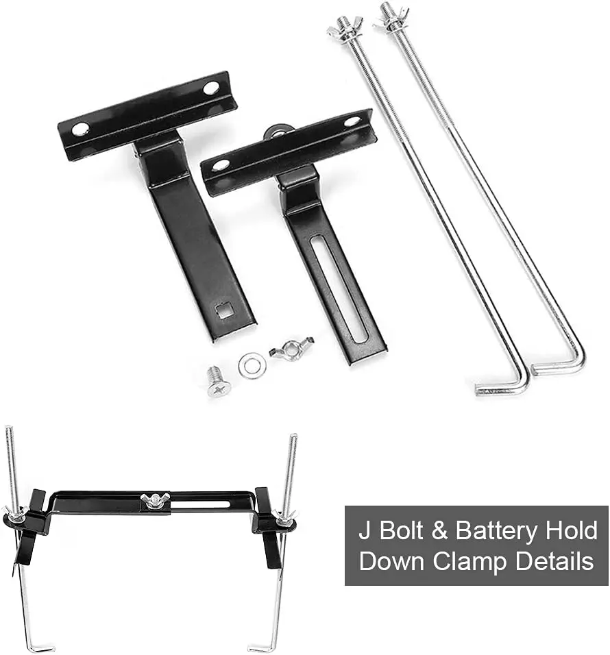 Universal 27 cm Batterie Tablett Halterung Lagerung Batterie Halter Tablett Halterung Halten Unten Clamp Halterung Kit Auto Zubehör für Auto SUV