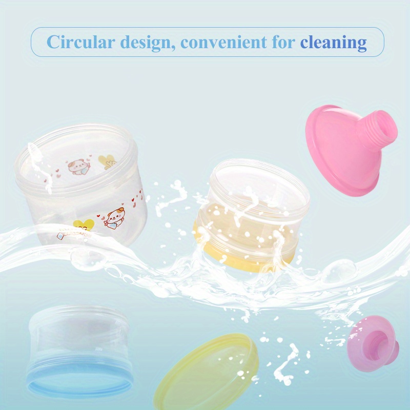 Dr.isla-Boîte de lait en poudre pour bébé, grande capacité, colorée, multicouche, complément alimentaire, indépendant, 5 grilles