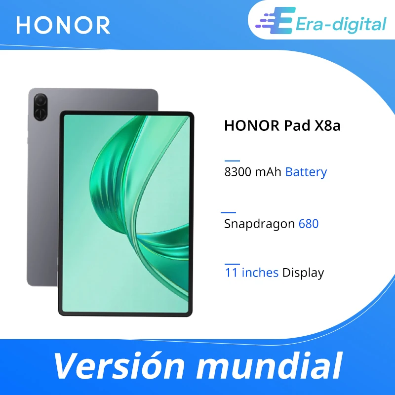 Globale Version HONOR Pad X8a 11 Zoll hohe Bildwiederholfrequenz Augenkomfort 8300mAh Akku Großer Umfang Vierfach-Lautsprecher Sprachverstärkung