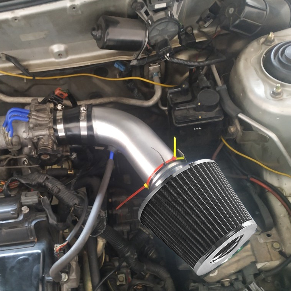 Filtro de ar de alto fluxo modificado para carro universal Filtro de ar de cabeça de cogumelo 76mm Filtro de ar universal de cabeça de cogumelo