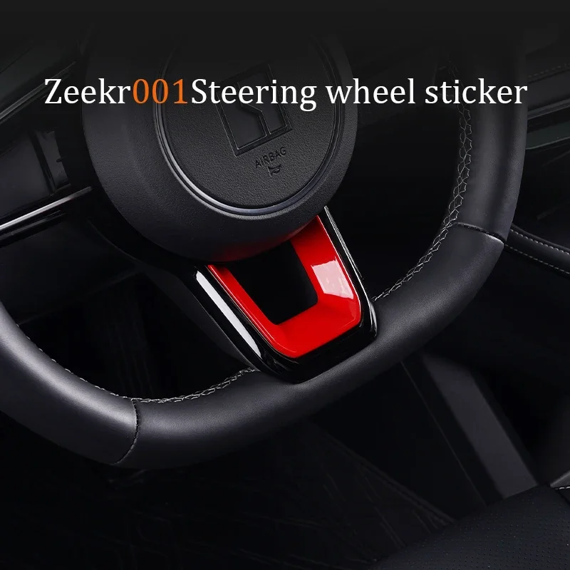 Etiqueta protetora decorativa em forma de U, sob o volante, acessórios interiores, ZEEKR 001 009, 2022, 2023