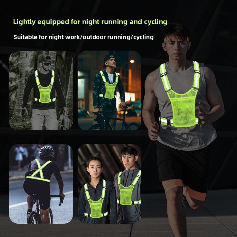 Reflective Strap Outdoor Reflective Vest Reflective Belt Night Running Strap Reflective Clothing Cycling Reflective Vest