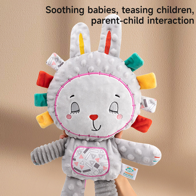 Jouets de couchage en peluche pour bébé de 0 à 12 mois, hochets, éléphant, singe, cloche