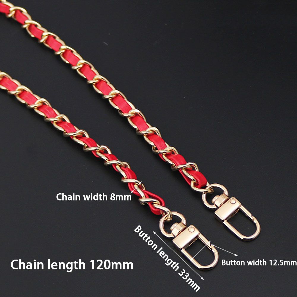 120CM PU cuero + Metal mujer correa de cuero cadena bolso de hombro correa para mujer bolso de moda bolso cruzado