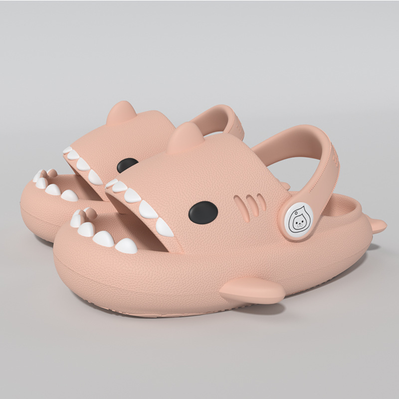 Perforierte Outdoor-Schuhe für Kinder, Sommerhaus, rutschfeste Sandalen mit dicken Sohlen, niedliche Cartoon-Kinderhausschuhe mit weichen Sohlen