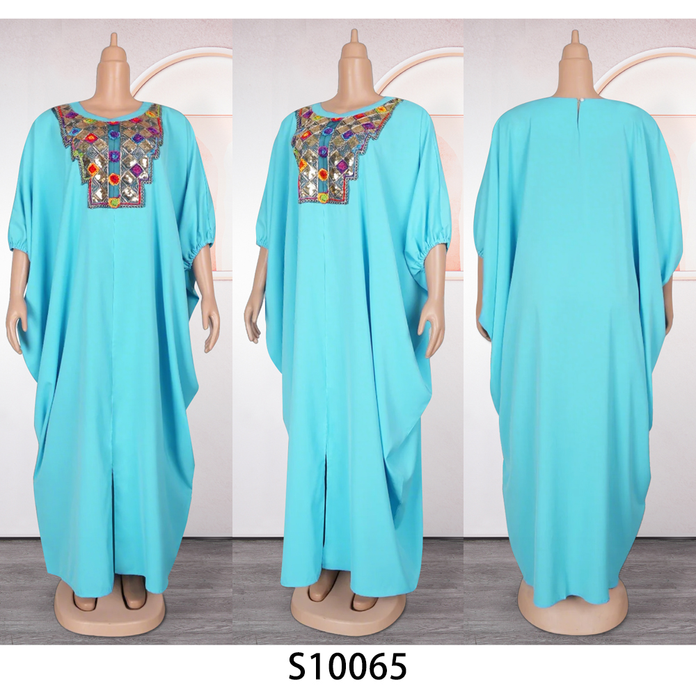 アフリカのドレス女性の伝統的なアフリカ服 Dashiki アンカラ衣装ガウンアバヤトルコウェディングパーティーロングマキシドレス 2025