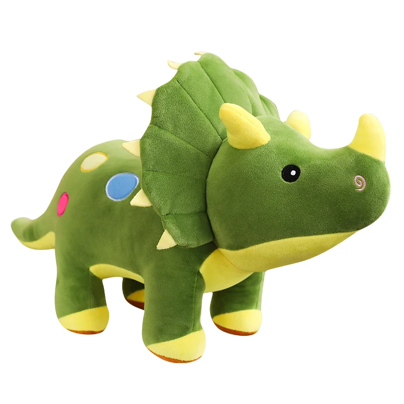 Creative Big Plush Soft Triceratops Stegosaurus ของเล่นตุ๊กตาไดโนเสาร์ตุ๊กตาของเล่นเด็กไดโนเสาร์ของเล่นของขวัญวันเกิด