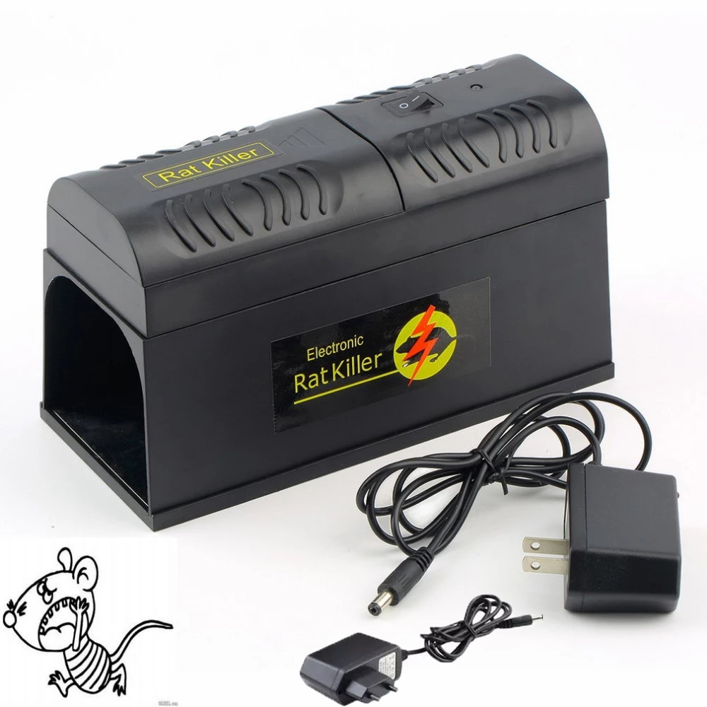 Электронная ловушка для крыс, мышь, убийца грызунов, электрический шок, высоковольтная ловушка для борьбы с вредителями, ловушка для крыс, Zapper, отверстие, вилка европейского стандарта и США