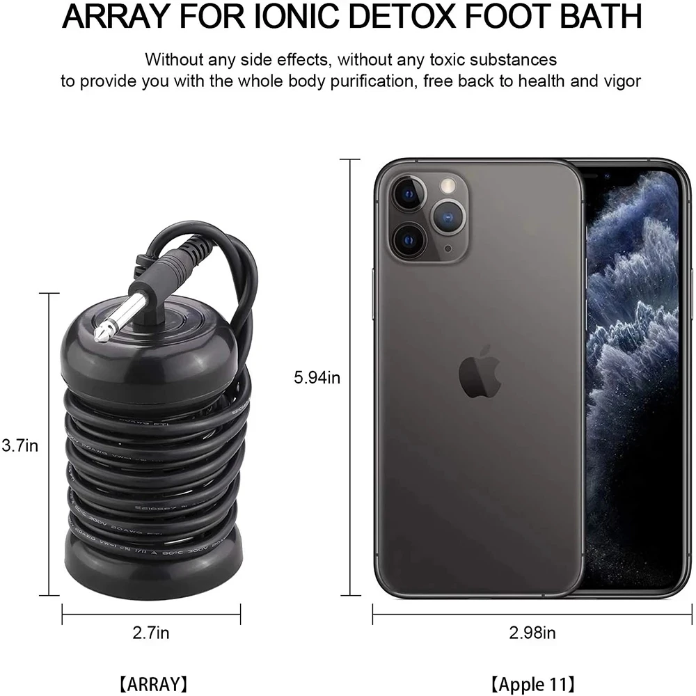 Detox Ionic Foot Spa Bath Machine นวดเท้า Ionic Detoxification บรรเทาความเมื่อยล้าส่งเสริมสุขภาพที่ดีและเต็มรูปแบบสําหรับ Vitality
