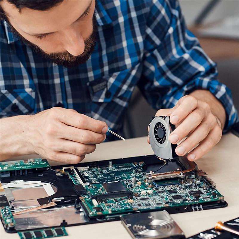 BABQ 100本 2.0mm ミニドライバー ブルーハンドル付き 時計 携帯電話 HDD カメラ ノートパソコン修復ツール (マイナス)