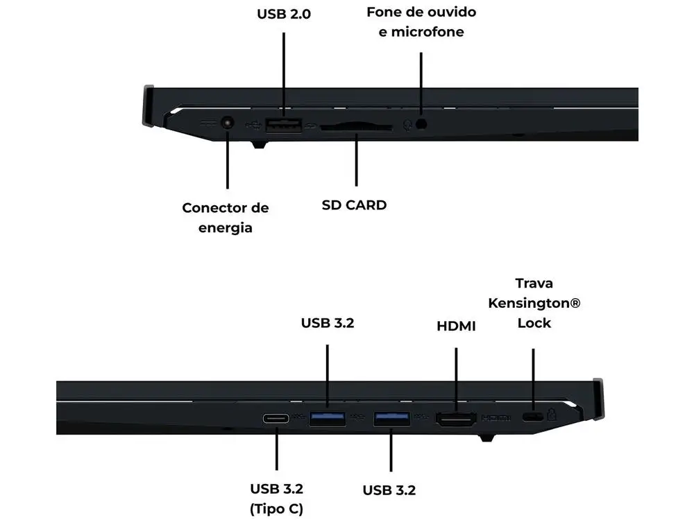 Notebook Positivo Vision i15 	Intel N300 SSD 256GB 15,6" Full HD Windows 11 3002877