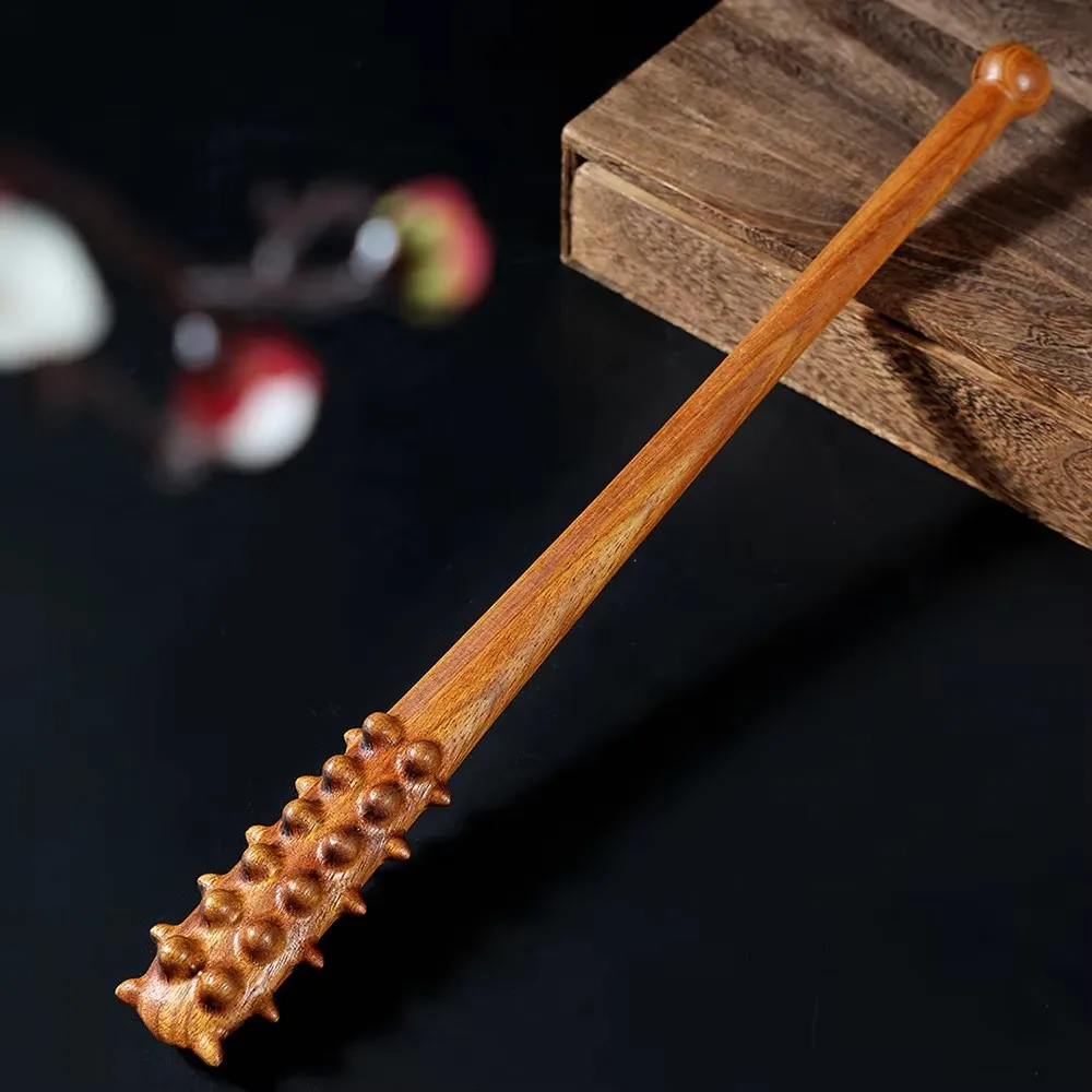 Mazza da equitazione equestre con pagaia per sculacciata con frusta per cavallo in legno di sandalo dorato da 39,5 cm per disciplina e allenamento