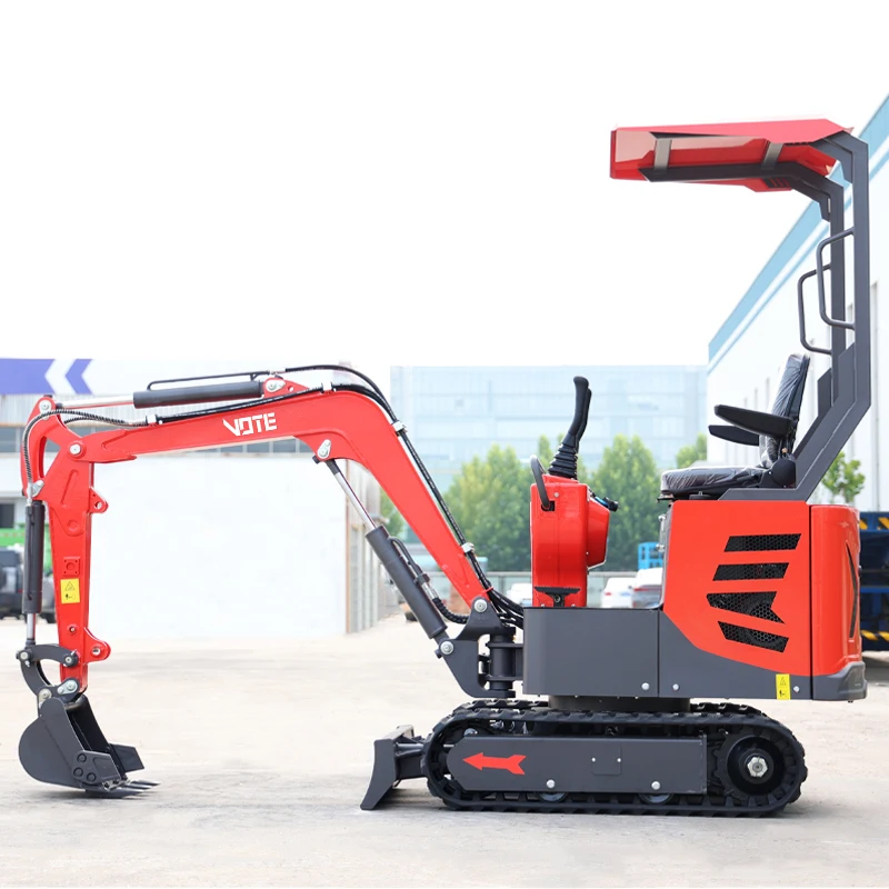 Agricultural Factory Mini Crawler Excavator 1T 2 ton 1000kg For Garden Low Price Mini bagger Machine Portable 1 Ton Small Bagger