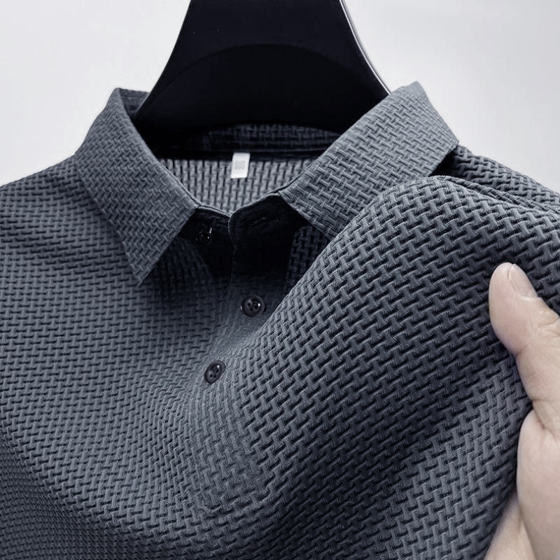 Letnia nowa męska koszulka z krótkim rękawem Fajna i oddychająca koszulka polo Business Casual Topy pochłaniające pot L-4XL