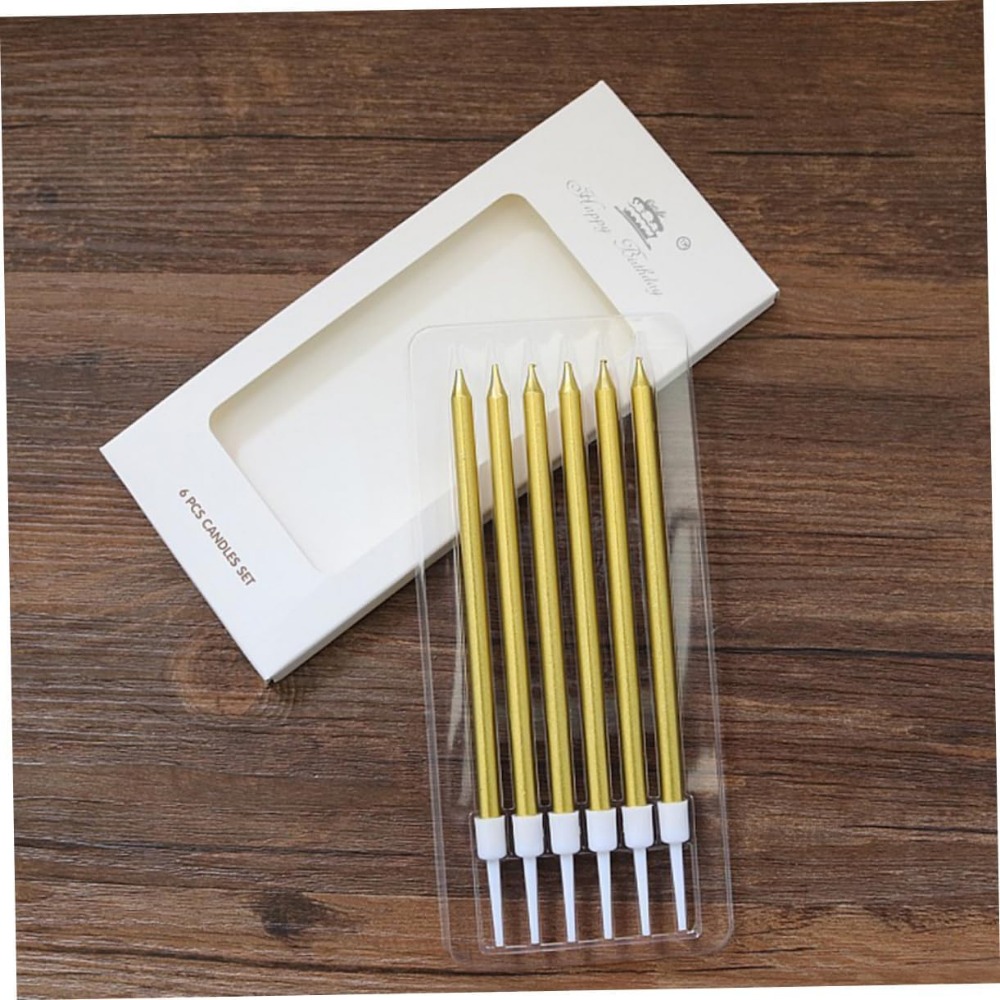 6/12/48pcs Birthday Candles Spiral Cake Candles  Long Thin Cake Candles For Wedding Party And Cake Decoration