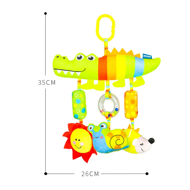 아기 자동차 좌석 교수형 딸랑이 장난감 아기 장난감 0 3 6 12 개월 무지개 활동 봉제 동물 유모차 장난감 유모차 교수형 인형