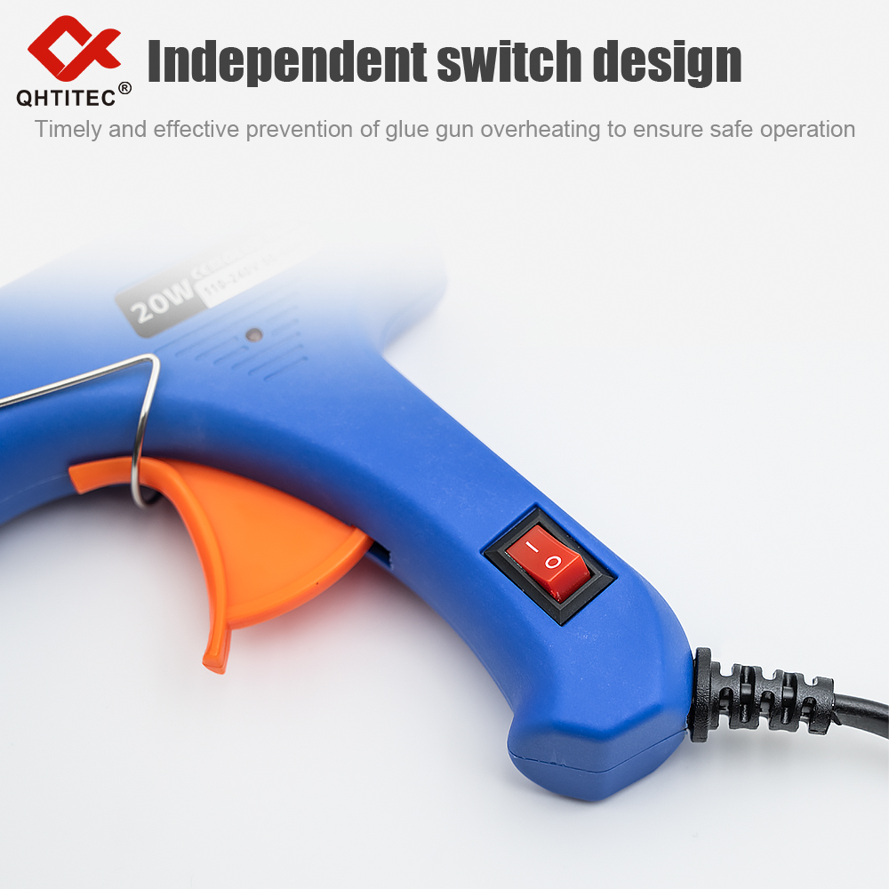 JCD 20 Вт термоплавкий клеевой пистолет DIY мини-бытовые промышленные пистолеты температура нагрева электрический ремонтный инструмент с 20 шт. 7 мм клеевые палочки