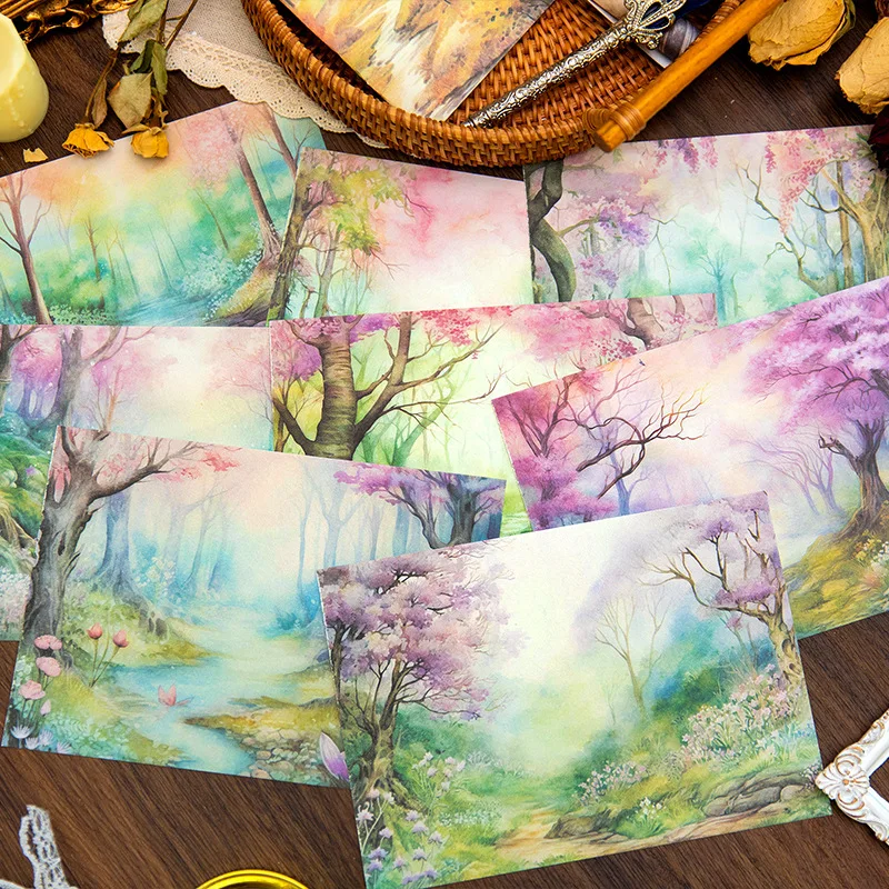 Mr.paper 40pcs/pack Magical Story Material Paper for Scrapbooking
