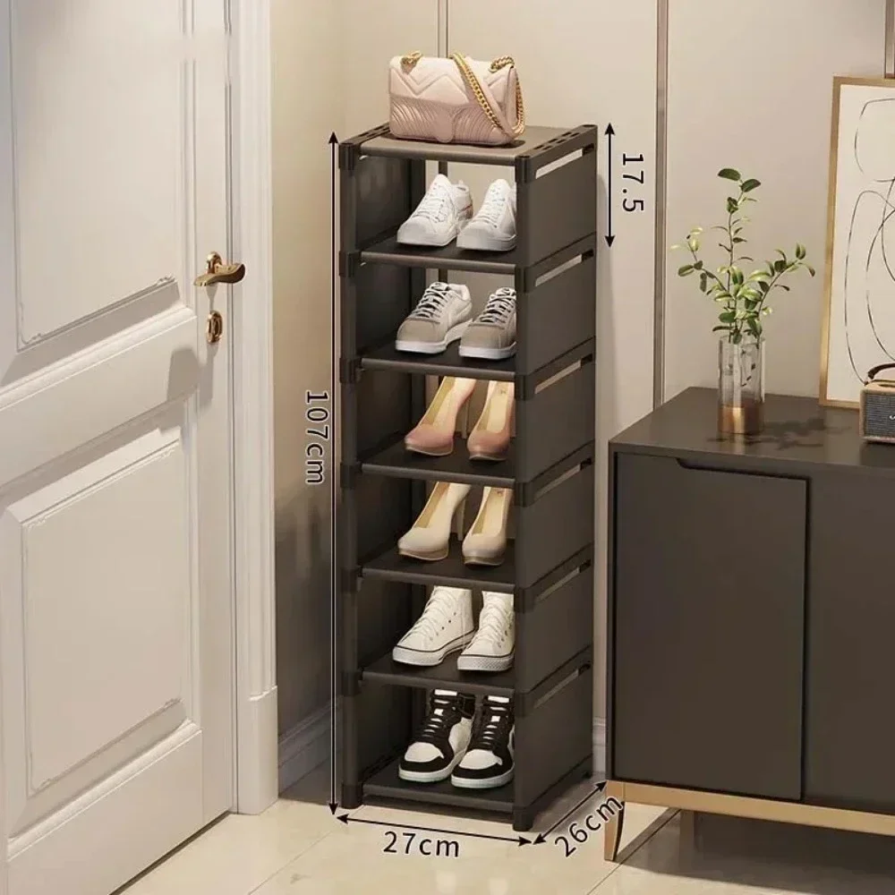 Mehrere Schichten Schuh-Organizer, Schuhregal-Organizer, platzsparendes Regal für Wandecke, stapelbares Regal, verstellbarer Sparschrank