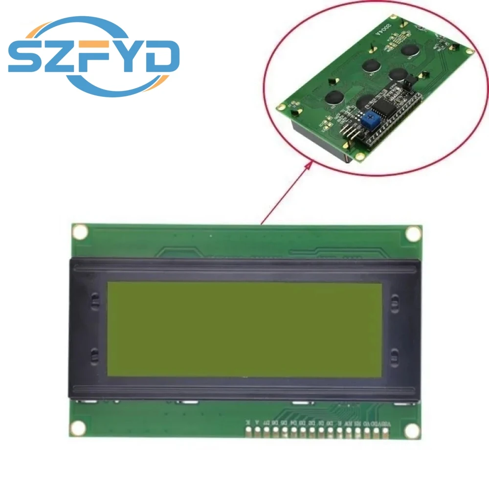 Lcd2004 2004 módulo lcd azul/verde/branco tela 20x4 caracteres display lcd iic i2c módulo adaptador de interface serial para arduino