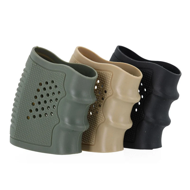 Tactical Pistol Holster Rubber Grip Glove Sleeve Anti-Slip Protect Cover Anti-slip Cover Suitables Airsoft Hunting Accessories