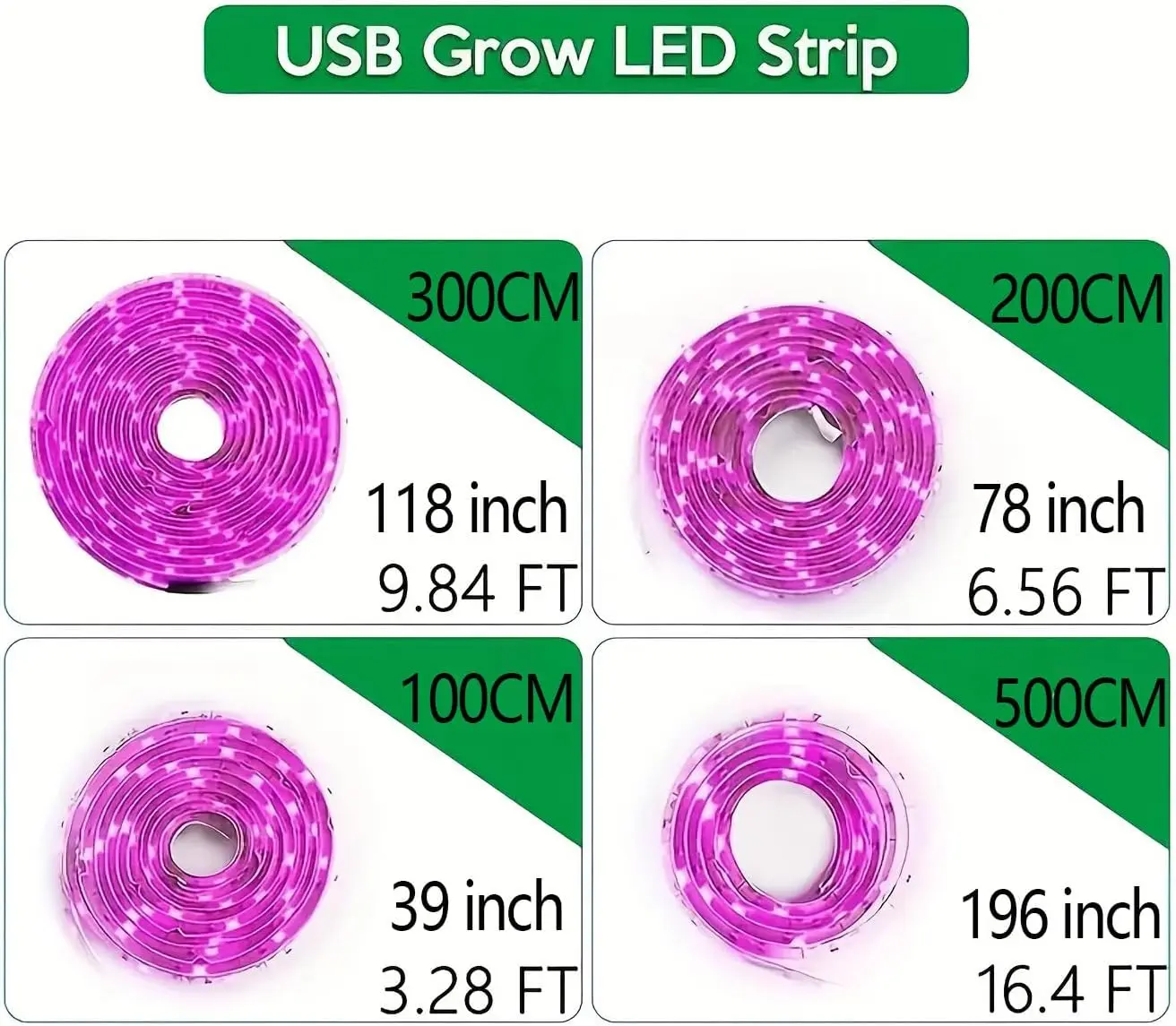 5V 植物ライト成長 LED ストリップ 5V USB LED 1-5 メートルフルスペクトル LED チップ温室花苗成長テントハイドロポン