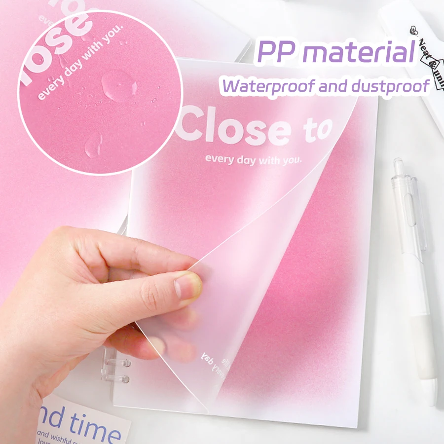 B5/A5 Quaderno a fogli mobili 60 fogli Raccoglitore Libro a righe Set di note Kawaii Cancelleria coreana Forniture per ufficio scolastiche Studenti che scrivono