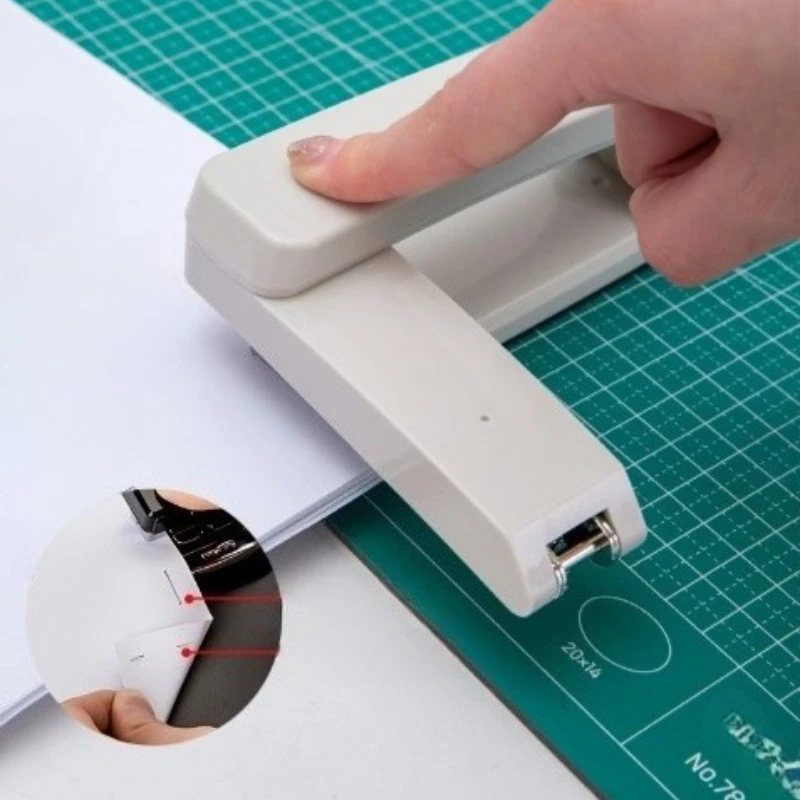 1pc Rotating Stapler,25 Sheet Capacity for Office/School Use, 360° Manual Design,Durable Metal Construction,Business Stationery
