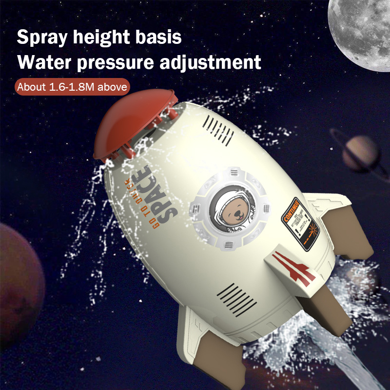 フライングジェットロケット噴水スプリンクラー水しぶきおもちゃ子供用 360 度回転屋外プールパーティー子供の夏のおもちゃ