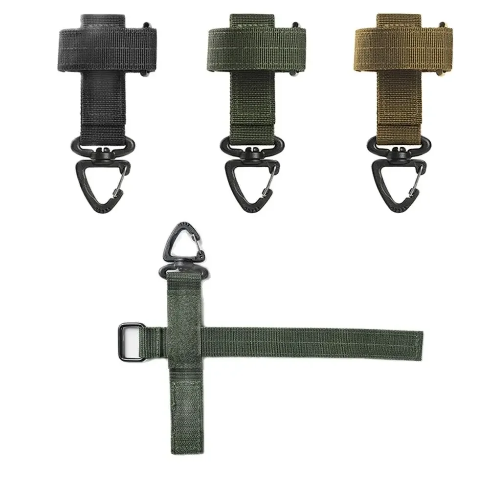 Guanti in nylon multiuso Gancio da campeggio esterno Supporto per corda da arrampicata tattico Cintura con clip di sicurezza anti-smarrimento