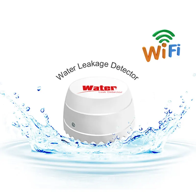 EARYKONG WiFi Thông Minh Tuya Rò Rỉ Nước Cảm Biến Tuya Chống Nước Tương Thích Với Tuyasmart/Cuộc Sống Thông Minh Ứng Dụng Lắp Đặt Dễ Dàng