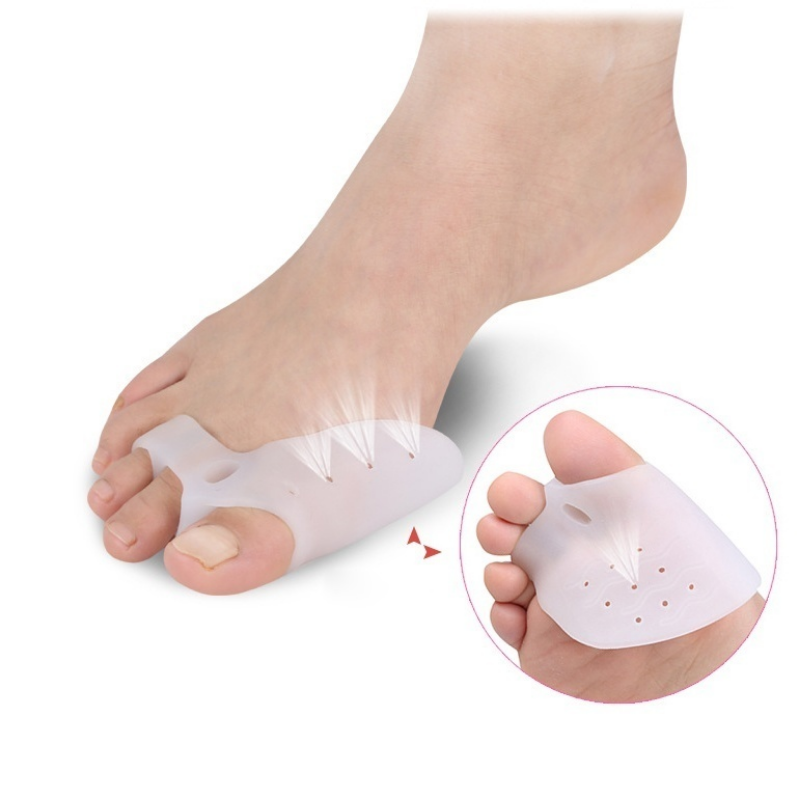 2Pcs Gel Fußpflege Werkzeug Bunion Corrector Knochen Big Toe Protector Hallux Valgus Haarglätter Zehenspreizer Pediküre Corrector Hallu