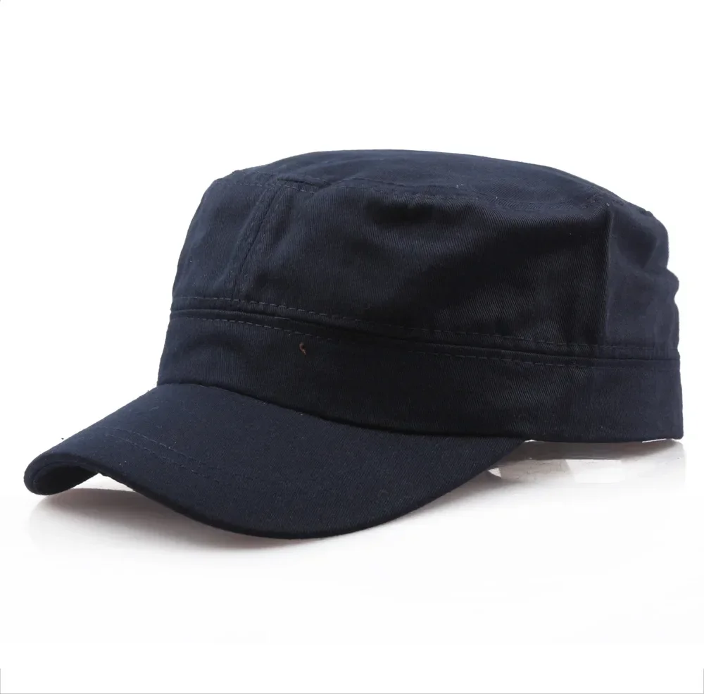 Sombrero militar ajustable de Color sólido Unisex Retro gorra de béisbol de algodón liso moda Casual al aire libre transpirable senderismo caza sombrero
