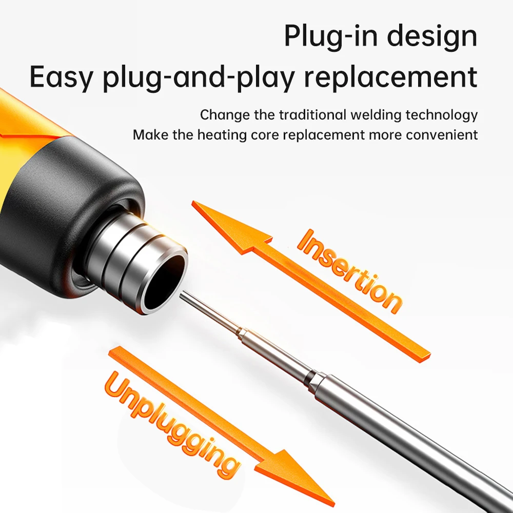 USB 무선 전기 납땜 인두 C200S 교체 가능한 납땜 인두 팁 Type-C 5V 8W 고속 충전 휴대용 수리 용접 도구