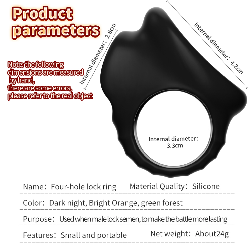 Reusable Penis Ring Silicone Semen Lock Ring Delay Ejaculation Time Lasting Cock Ring Sex Toys For Men Couples Adult Products