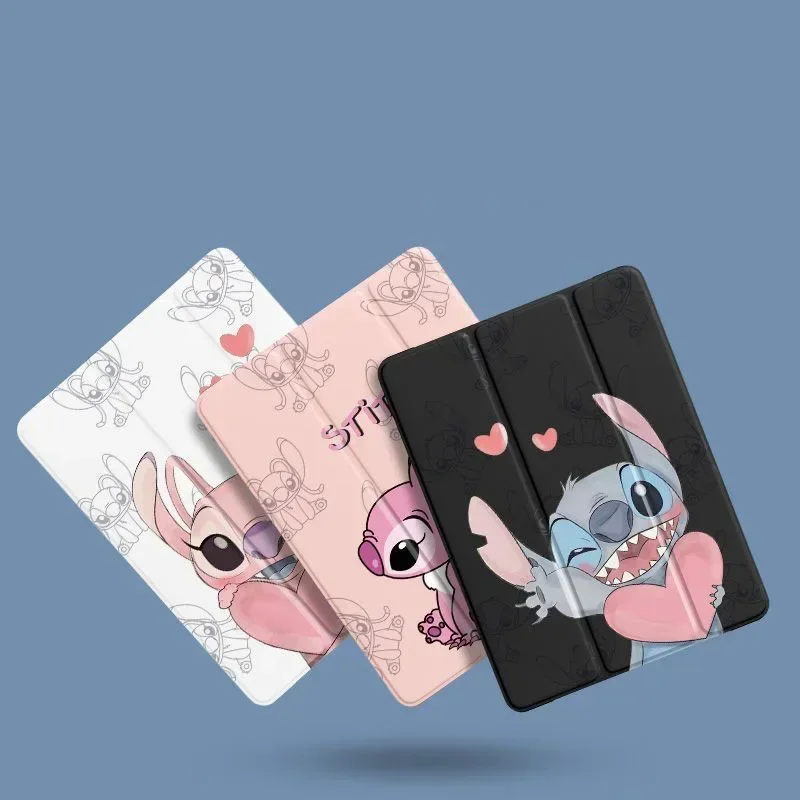 Stitch Case For Xiaomi Mi Pad 5 6 Case 11" Tri-Fold Pencil Holder Smart Cover for Redmi Pad SE 11" Mi Padmax 14" Case For 5 Pro
