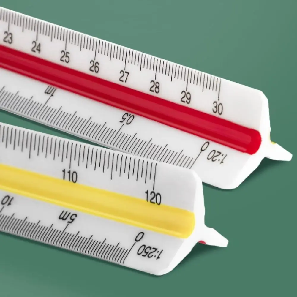 Drawing Tool 30cm Triangular Scale Ruler Measuring Technical Drawing Ruler Drawing Architect Ruler Student