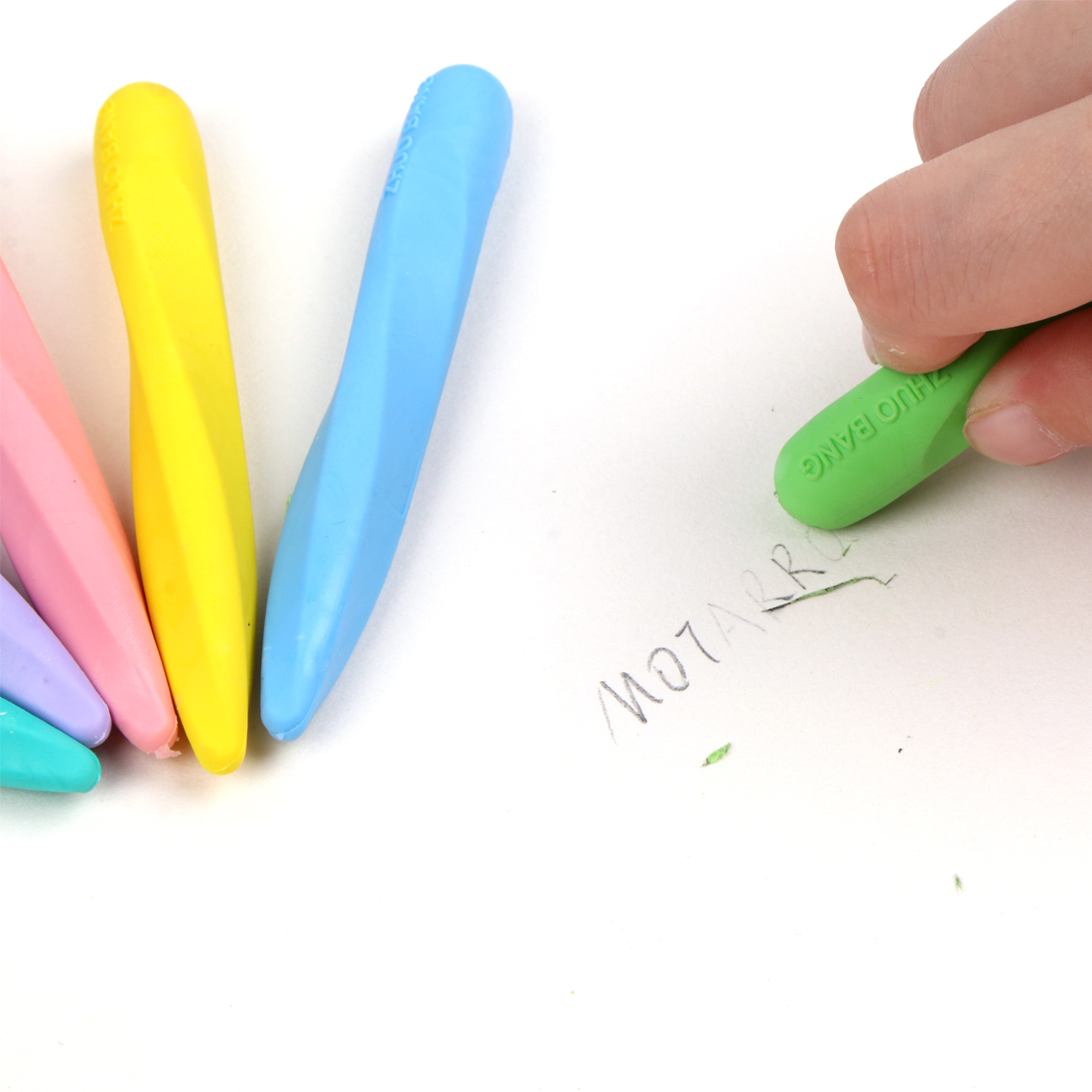 MOTARRO 3 개/상자 크리 에이 티브 만화 소프트 더블 헤드 슈퍼 대형 구멍 귀여운 연필 지우개 학교 Kawaii 편지지 용품