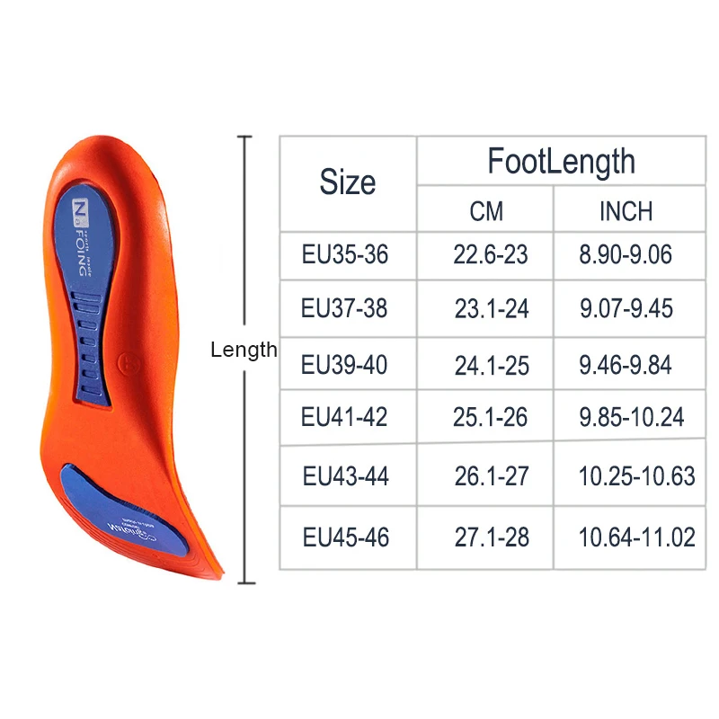 1 คู่ความยืดหยุ่นการดูดซึมShock Breathable Running Orthopedic Insoles