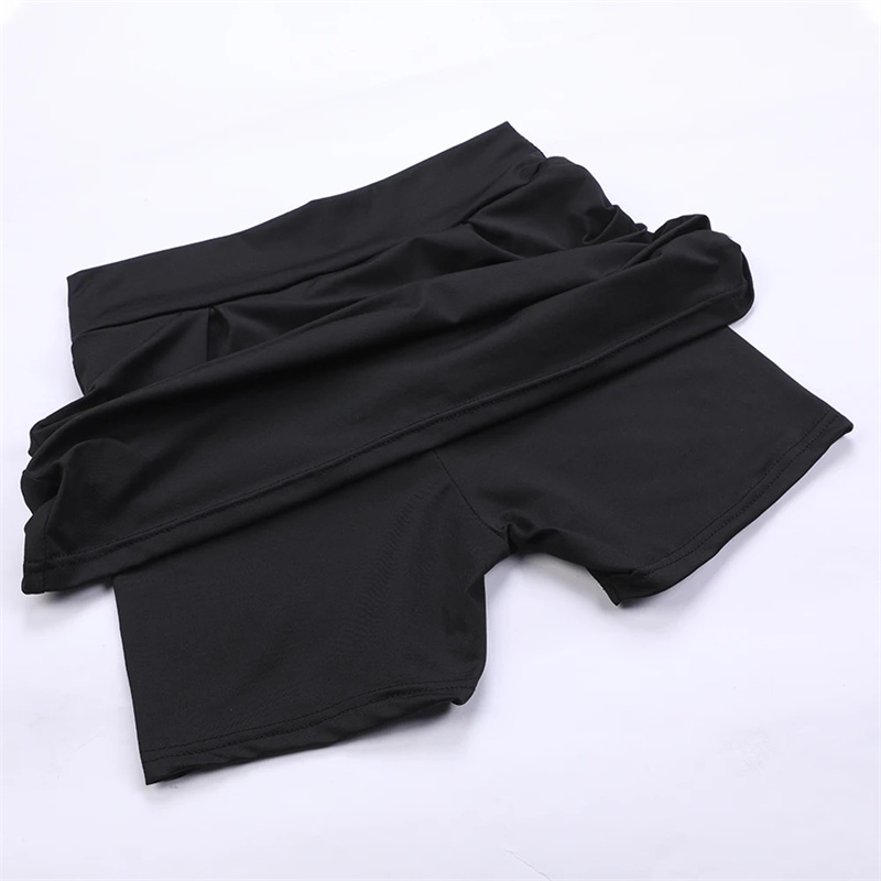 Zomer Vrouwen Sprints Tennis Dans Fitness Korte Rokken Sneldrogend Effen Vrouwelijke Voering Hoge Taille Mini Rokken Shorts DF4987