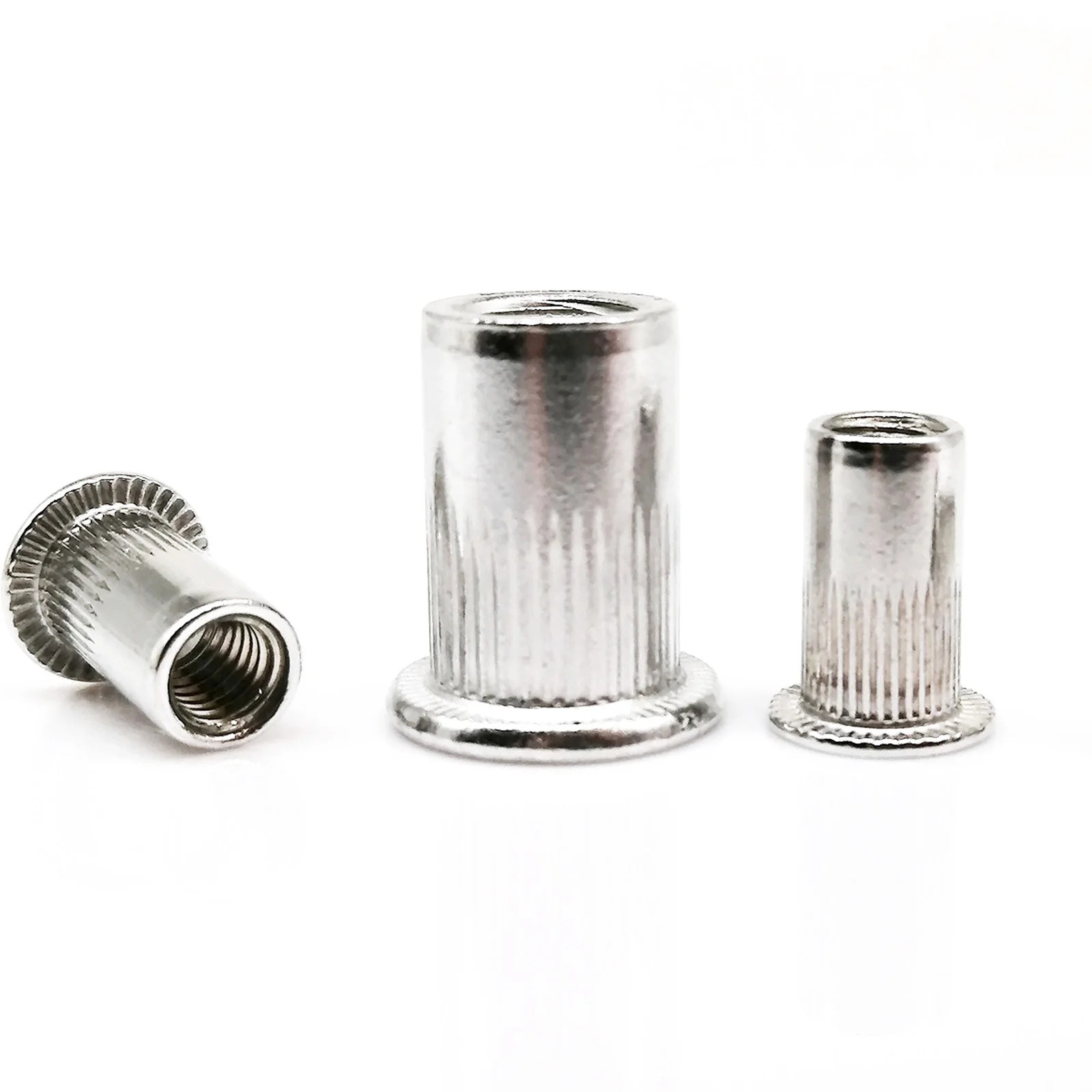 70/205 unids/caja tuerca de remache de inserción de aluminio Nutsert Mix M3 M4 M5 M6 M8 juego de tamaños surtido Kit cabeza plana de alta calidad