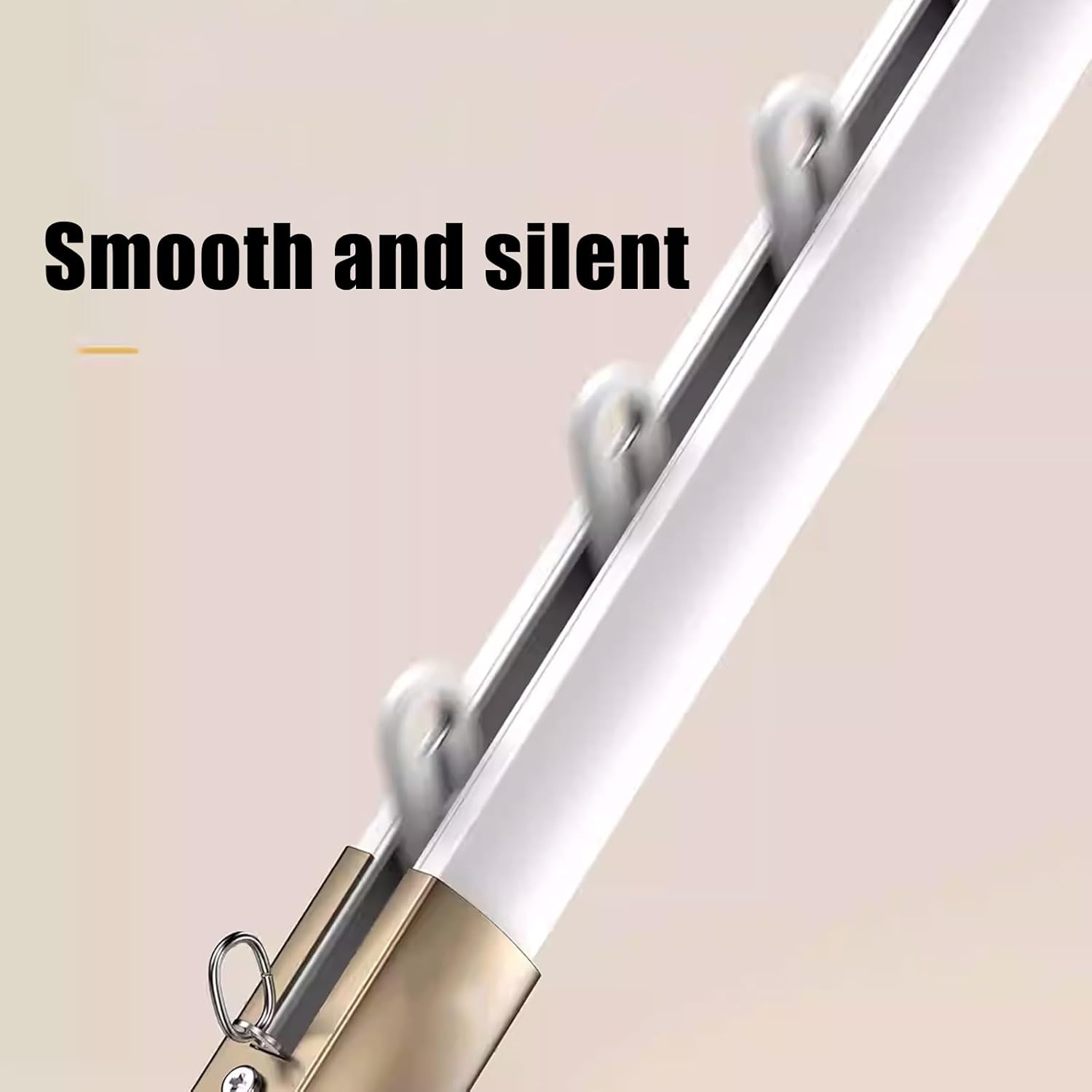 Cortina TracksSent - Barras de cortina de aleación de aluminio para divisores de sala de estar y dormitorio, 3,0 m, color negro