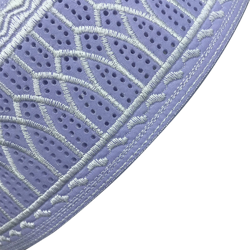 メンズイスラム教徒ヒジャーズハット、arabic qamis、アーチパターン刺繍、フラットトップ、メッシュキャップ、男性用イスラム教徒キャップ、2022