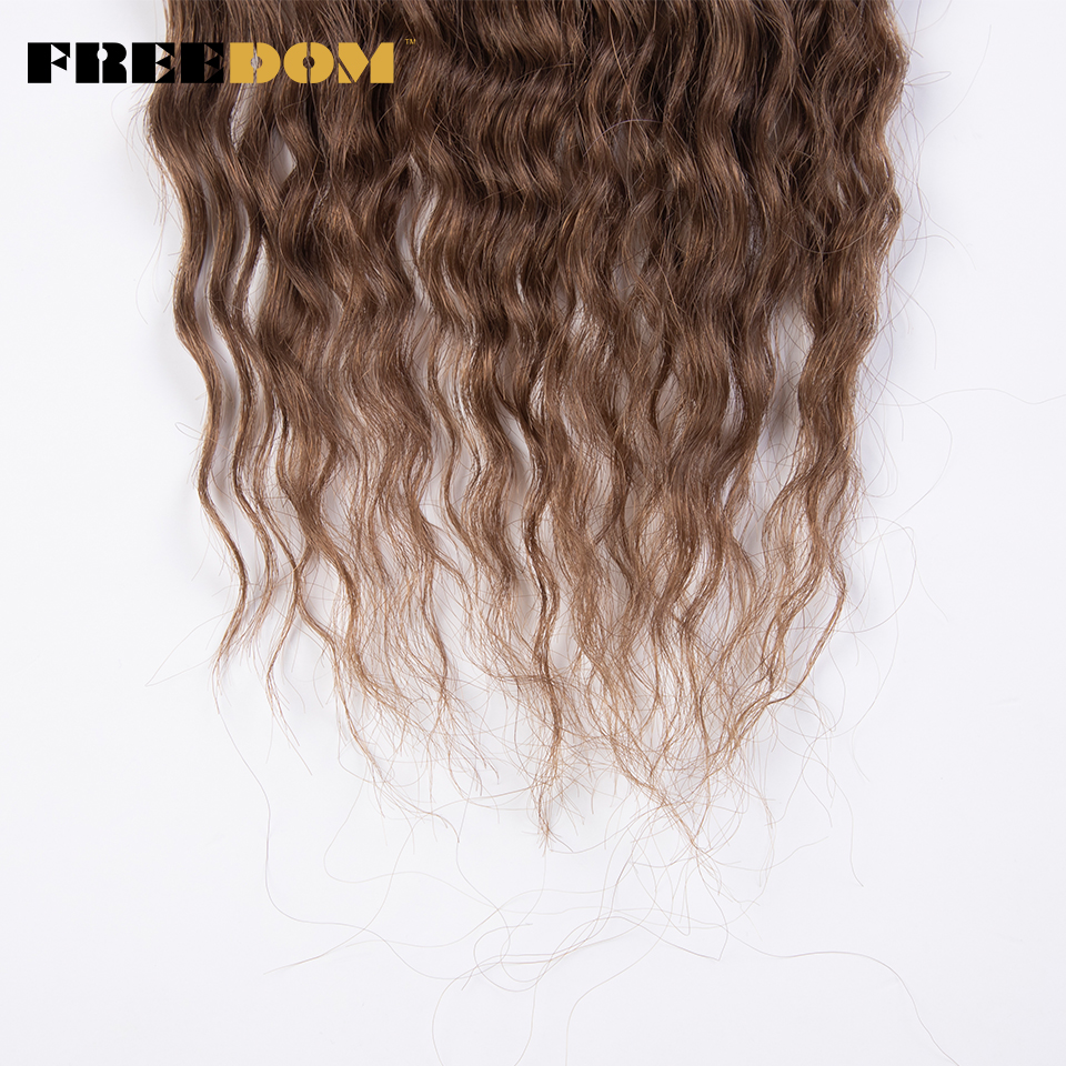 自由合成カーリーヘア三つ編み 24 インチ水波ツイストかぎ針編み三つ編みヘアオンブルピンクジンジャー編組ヘアエクステンション